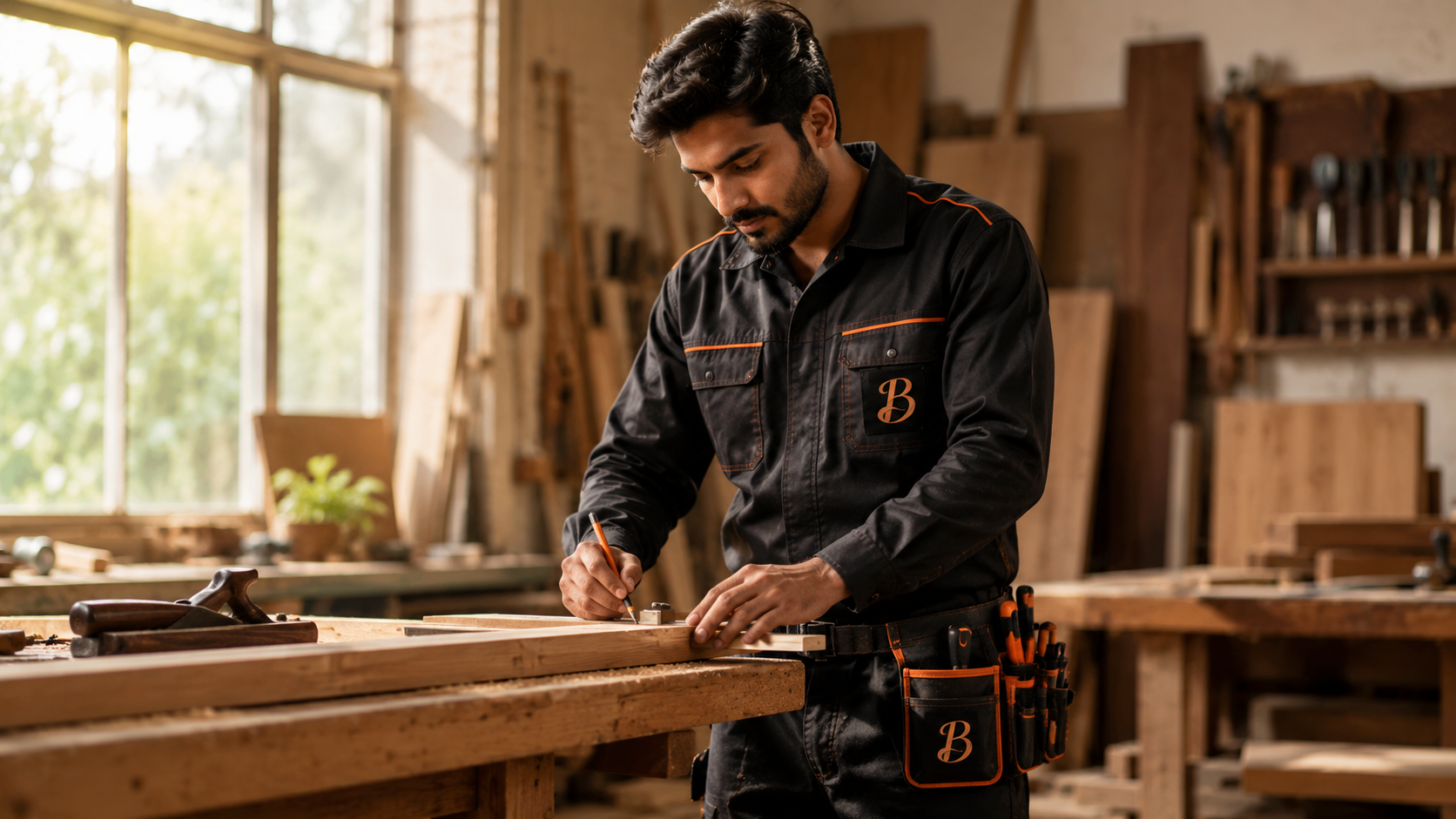 Professional Bandobast carpenter showcasing skilled work